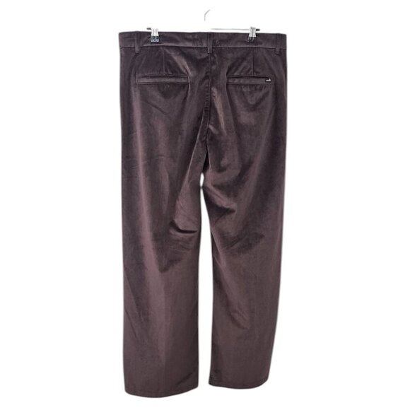 Levi's Womens Baggy Trousers, Velvet, Brown, Mid Rise, Wide Leg Relaxed, Size 31 - Picture 7 of 11